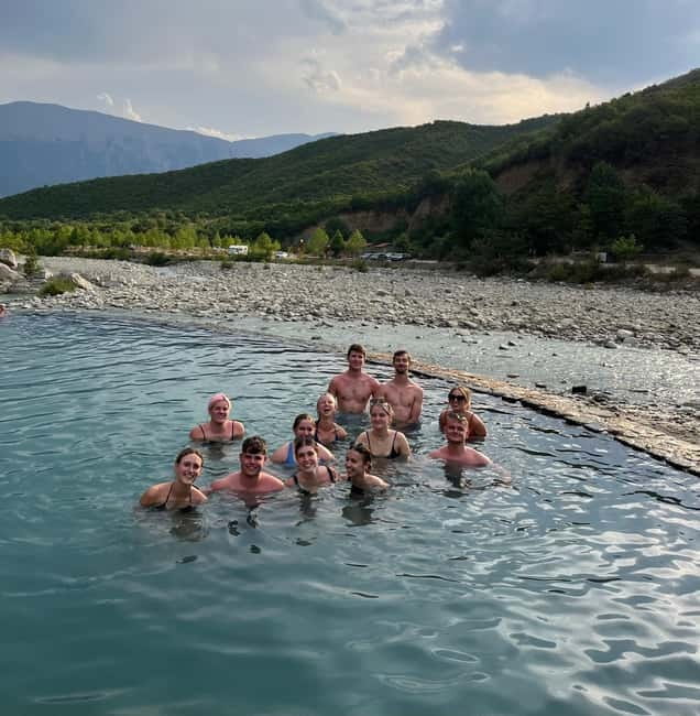 Sarande: Permet 4x4 Tour, Rafting and Thermal baths - Two hours on the Vjosa, Europe’s last wild river
