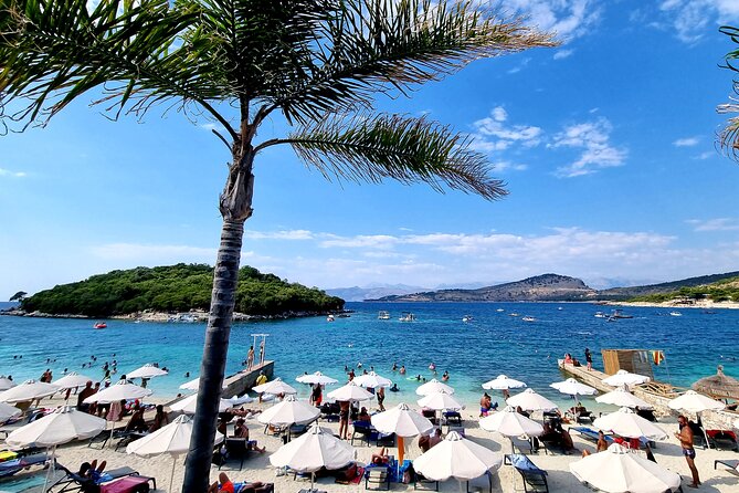 Semi - Private Tour of Saranda, Ksamil & Blue Eye from Tirana - Ksamil’s white sand and crowded coves