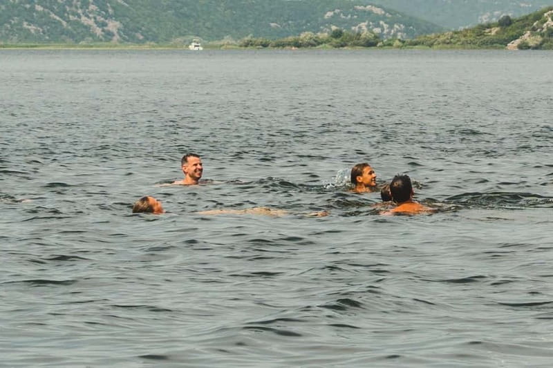 Skadar Lake & Crnojevića River: Swimming, Snacks & Wine - The swim stop at Prevlaka