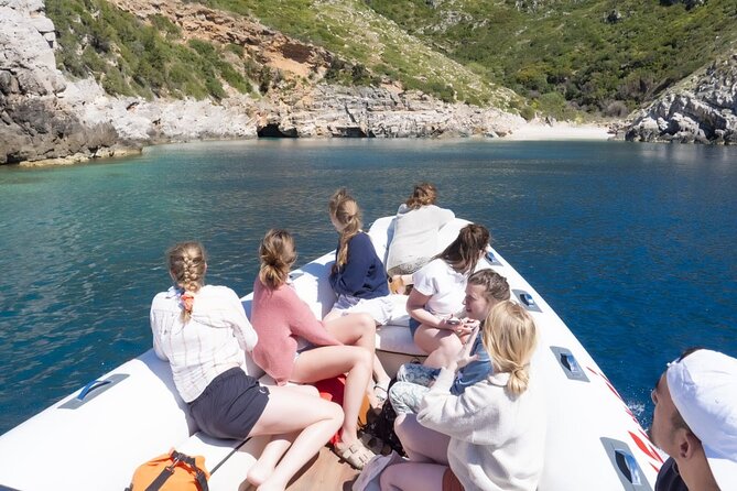 Speed Boat Tour to Vlore's Secret Blue Cave at Grama Bay - Grama Bay: two hours at the day’s main destination