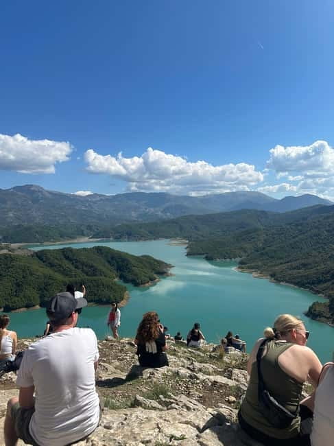 Tirana: Bovilla Lake & Gamti Mountain by SUV (No Hiking) - Reaching Lake Bovilla between cliffs