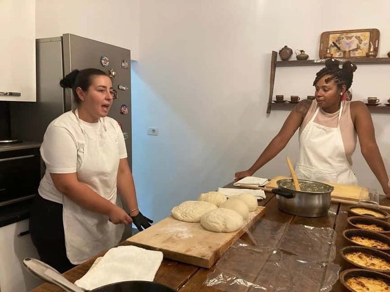 Tirana Cooking Class – Traditional Albanian Recipes - Sitting down to eat what you made