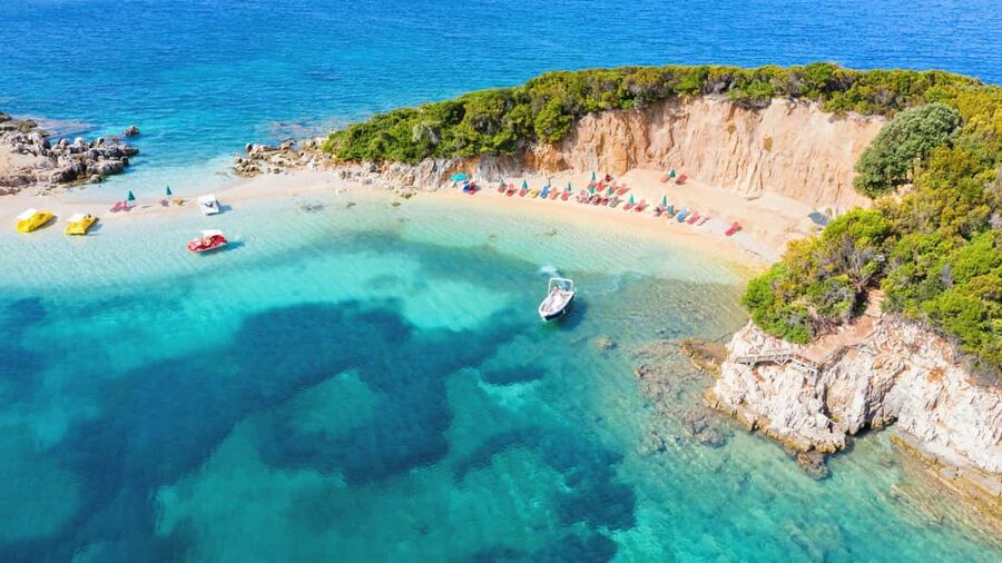 Tirana/Durres/Golem: Saranda, Blue Eye, Ksamil and Boat tour - One long day from Albania’s capital coast