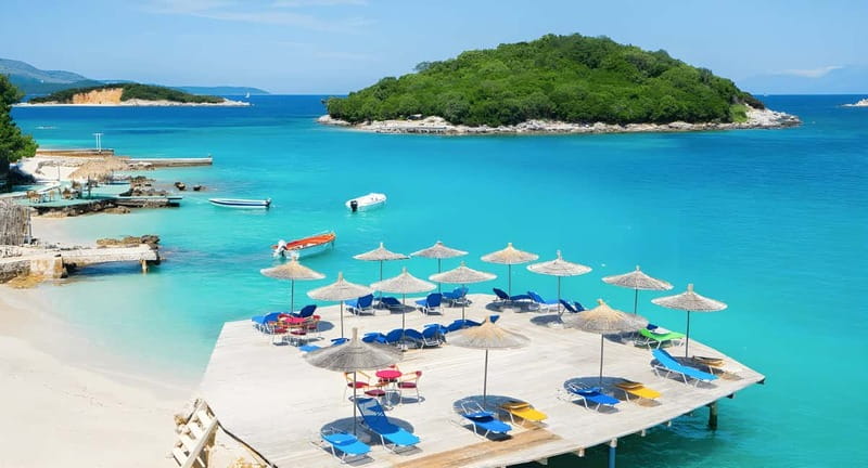 Tirana/Durres/Golem: Saranda, Ksamil, Blue Eye Day Trip - Ksamil: beach time with optional extras
