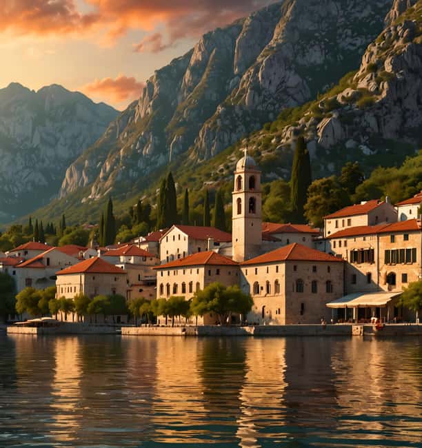 Tirana/Golem/Durres: Montenegro Trip(Budva,Kotor,St.Stefan) - Sveti Stefan: twenty minutes for the classic photograph