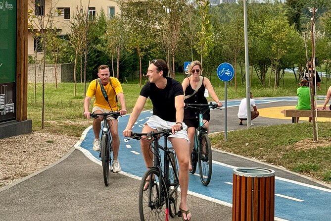 Tirana Mural Bike Tour: Street Art, Culture & Photography Stops - Rocket01’s mix of nature and technology