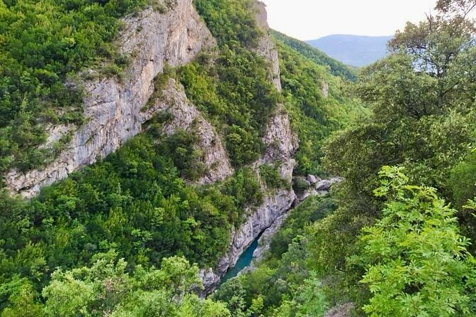 Tirana Semi-Private Hiking Tour of Pellumbas Cave & Erzeni Canyon - Views Across the River and Canyon