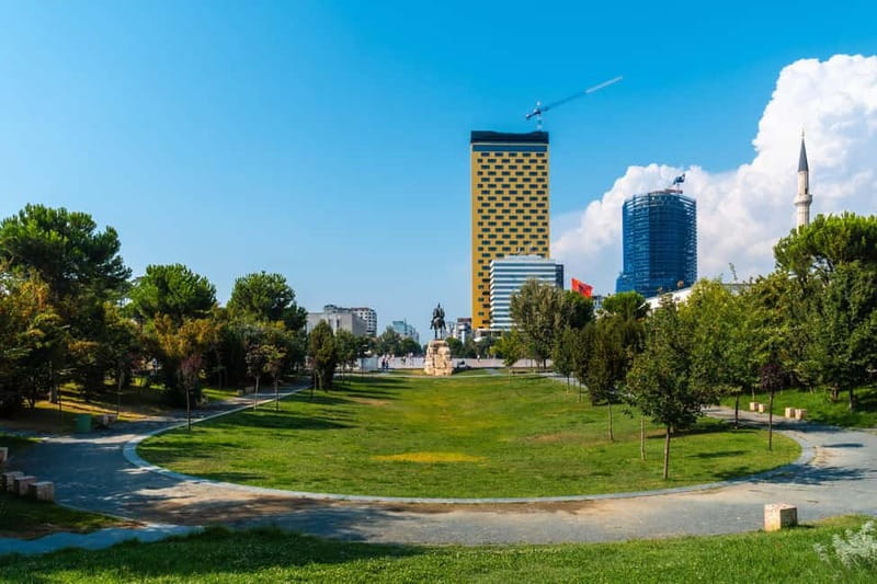 Tirana Stroll Tour, Walk and Taste Qofte & Raki! - The Pyramid of Tirana, from communist symbol to modern landmark