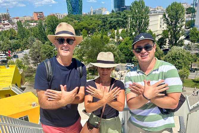 Tirana Walking Tour around the Historic Centre - The Pyramid and a view over central Tirana