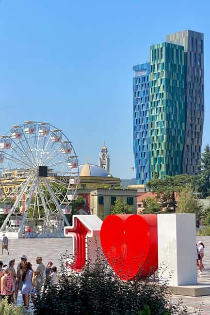 Tirana Walking Tour & Bunk'Art 2 entrance - Mother Teresa Square, the stadium, and the university