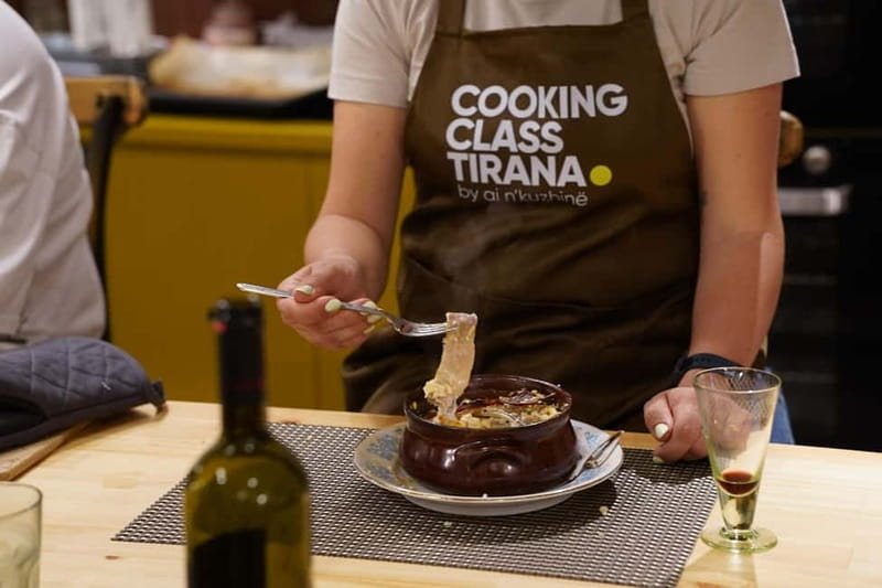 Traditional Albanian Cooking Class in Tirana & Raki Tasting - Meze, jams, gliko, and food before dinner
