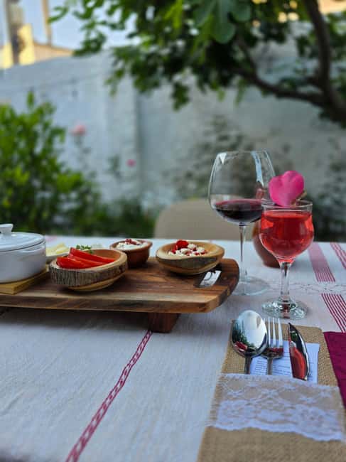 Traditional Food Tour,Dinner in a Local Garden(Eat as local) - What Arrives First: Peppers, Cheese, and Homemade Dips