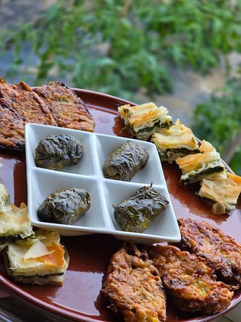 Traditional Food Tour,Dinner in a Local Garden(Eat as local) - Desserts With Syrup, Raisins, and Family Recipes