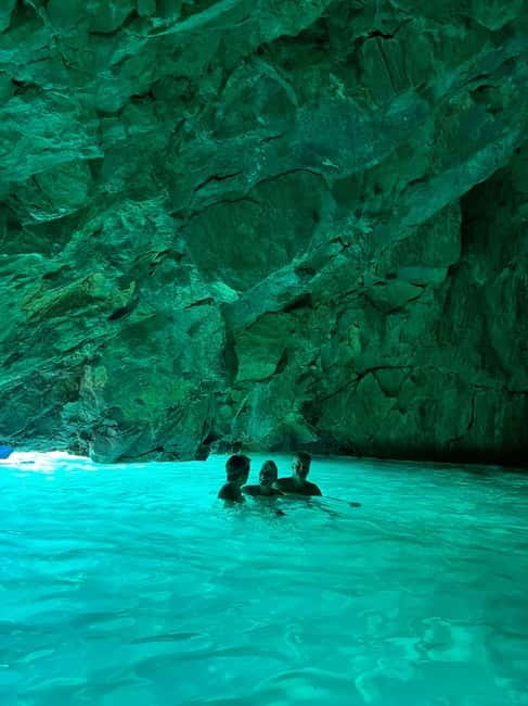 Vlora: Blue Cave and Grama Bay Full-Day Speedboat Tour - Brista Bay and the short swimming stops