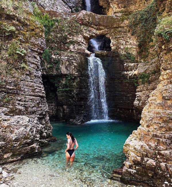 Vlorë: Brataj Bridge , Nivica Canyon & Peshtura Waterfall - Lepenica Pasarel starts the mountain route