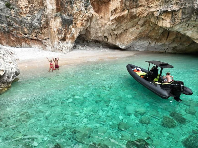 Vlore: Dafina Cave & Haxhi Ali cave Private Guided Tour - Dafina Bay and its colored rock formations