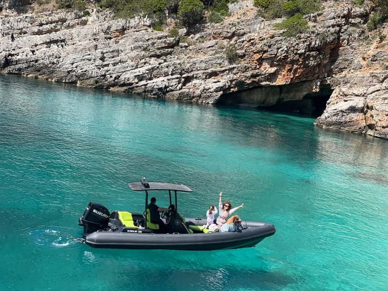 Vlore: Dafina Cave & Haxhi Ali Cave Speedboat Guided Tour - Haxhi Ali Cave: the first swim inside the rock
