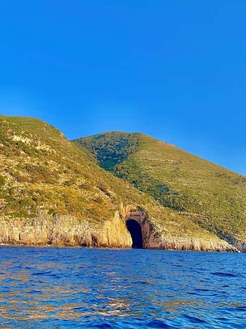 Vlore: Grama Bay & Karaburun Caves 8-Hour Speedboat Tour - Bristan Bay brings a quieter beach break