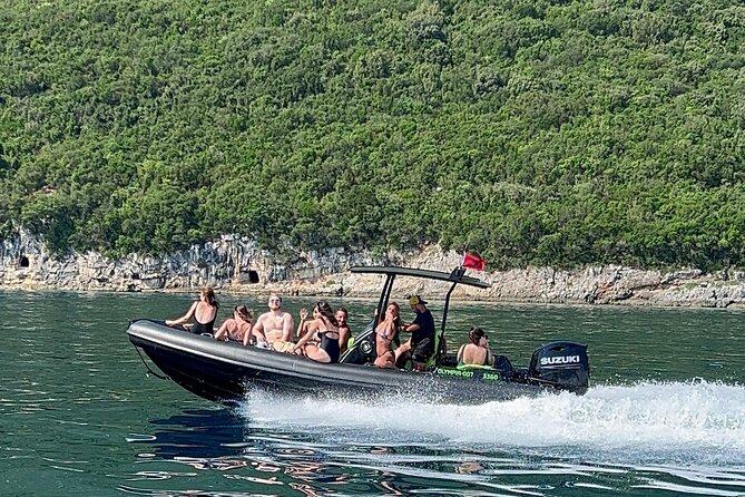 Vlore Haxhi Ali Cave Visit & Karaburun Peninsula Highlights - Leaving Vlore by speedboat