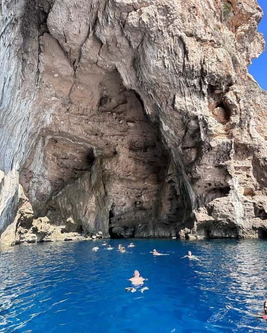 Vlore: Sazan Island & Haxhi Ali Cave Speedboat Guided Tour - Entering Haxhi Ali Cave by boat