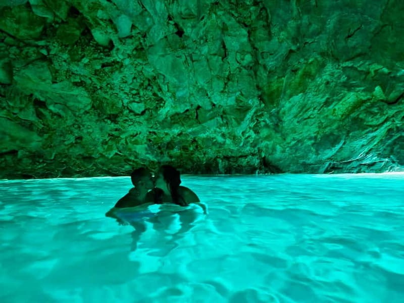Vlore: Secret Blue Gem Cave and Grama Bay Tour by Speed Boat - Music, food, and the mood on board
