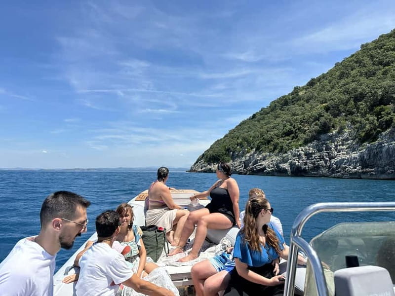 Vlore: Speedboat Adventure Sazan Island & Haxhi Ali Cave - Karaburun Peninsula and the long beach break
