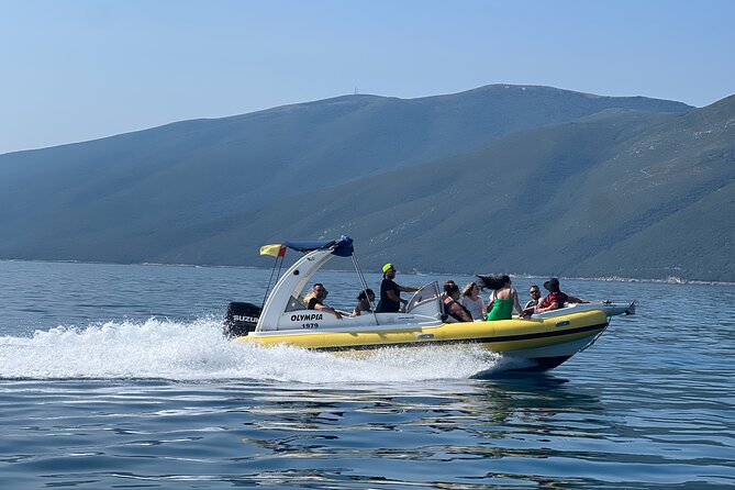 Vlore Speedboat Tour to Dafina Bay & Haxhi Ali Cave - Shën Vasil Bay rewards a short walk