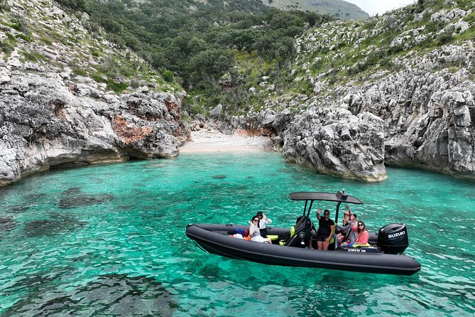 Vlore Speedboat Tour to Sazan Island & Haxhi Ali Cave - Meeting in Vlore and preparing for the boat