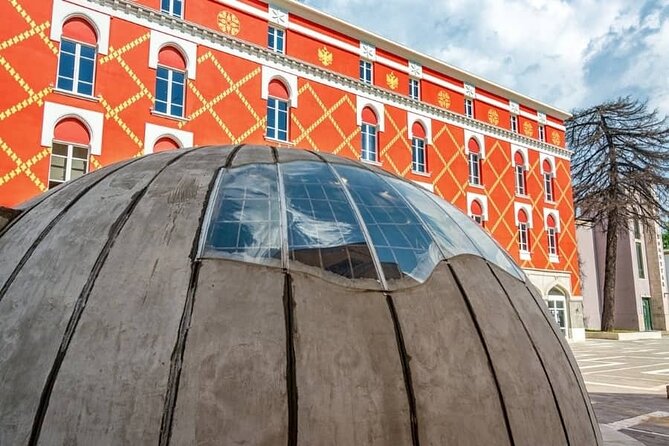 Walking tour of Tirana; History & Culture - Skanderbeg Square and the Clock Tower